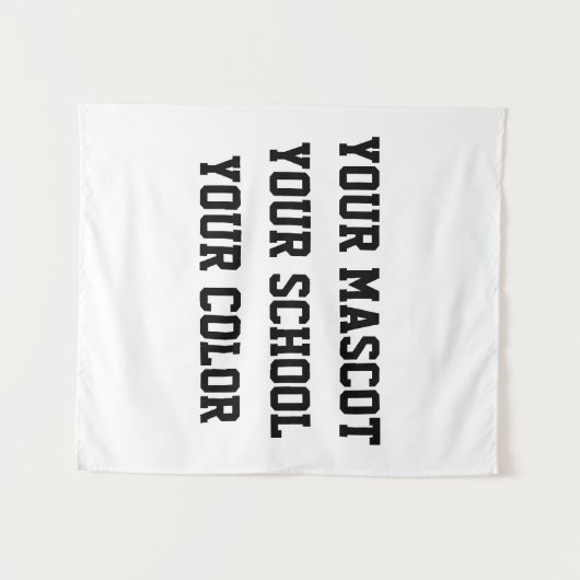 Tenture Drapeau de la maison-mère du secondaire personnali (Devant (Horizontal))