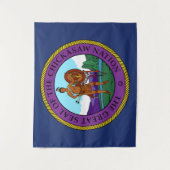 Tenture Drapeau de la nation Chickasaw (Devant)