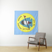 Tenture Drapeau de la nation des Osages (En situation (horizontale))