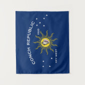 Tenture Drapeau de la République de Conch, Drapeau de Key (Devant)