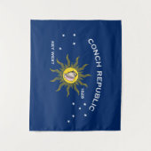 Tenture Drapeau de la République des Conques Key West Flor (Devant)