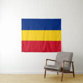 Tenture Drapeau de la Roumanie (En situation (horizontale))