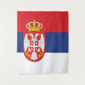 Tenture drapeau de la Serbie (Devant)