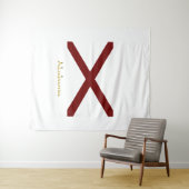 Tenture Drapeau de l'Alabama (En situation (horizontale))