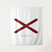 Tenture Drapeau de l'Alabama (Devant)