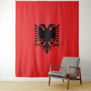 Tenture Drapeau de l'Albanie