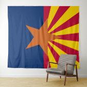 Tenture Drapeau de l'Arizona (En situation (horizontale))