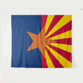 Tenture Drapeau de l'Arizona (Devant (Horizontal))