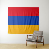 Tenture Drapeau de l'Arménie (En situation (horizontale))