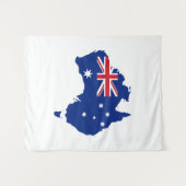 Tenture drapeau de l'Australie (Devant (Horizontal))