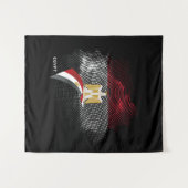 Tenture Drapeau de l'Égypte (Devant (Horizontal))