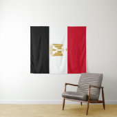 Tenture Drapeau de l'Égypte (En situation (horizontale))