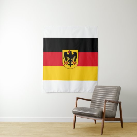 Tenture Drapeau de l'Empire allemand (En situation)