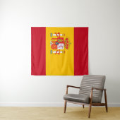 Tenture Drapeau de l'Espagne (En situation (horizontale))