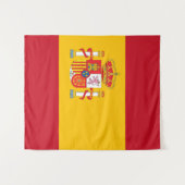 Tenture Drapeau de l'Espagne (Devant (Horizontal))