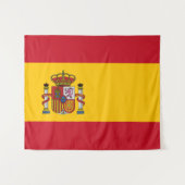Tenture Drapeau de l'Espagne (Devant (Horizontal))