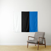 Tenture Drapeau de l'Estonie (En situation (horizontale))