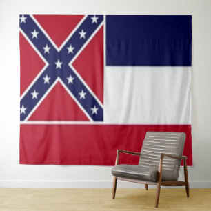 Tenture Drapeau de l'État du Mississippi