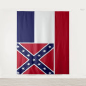 Tenture Drapeau de l'État du Mississippi (Devant)