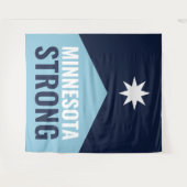 Tenture Drapeau de l'État rebelle du Minnesota (Devant (Horizontal))