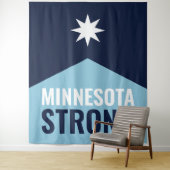 Tenture Drapeau de l'État rebelle du Minnesota (En situation)