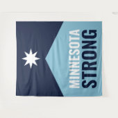 Tenture Drapeau de l'État rebelle du Minnesota (Devant (Horizontal))