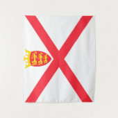Tenture Drapeau de l'île de Jersey (Devant)