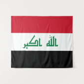 Tenture Drapeau de l'Irak (Devant (Horizontal))