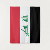 Tenture Drapeau de l'Irak (Devant)
