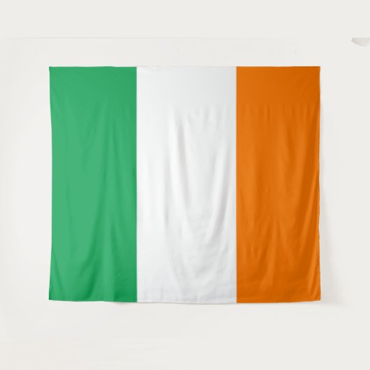 Tenture Drapeau de l'Irlande (Devant (Horizontal))