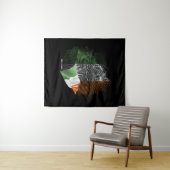 Tenture Drapeau de l'Irlande (En situation (horizontale))