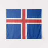 Tenture Drapeau de l'Islande (Devant (Horizontal))