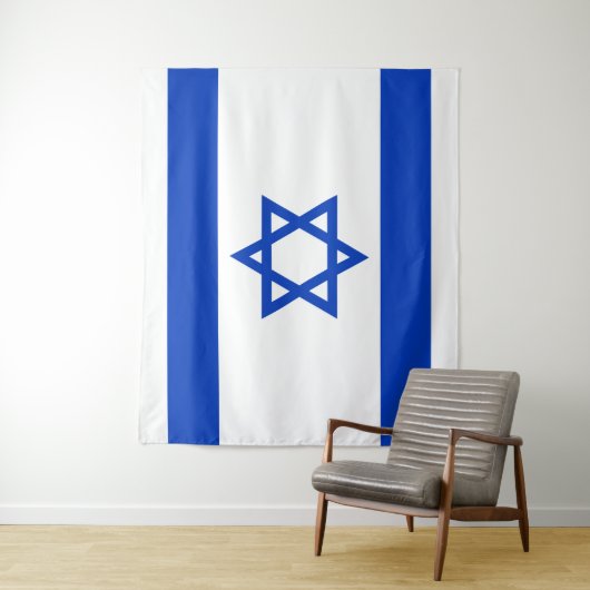 Tenture Drapeau de l'Israël (En situation)