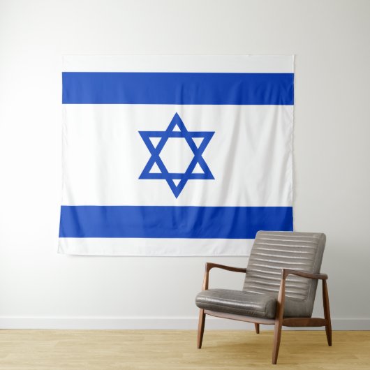 Tenture Drapeau de l'Israël (En situation (horizontale))