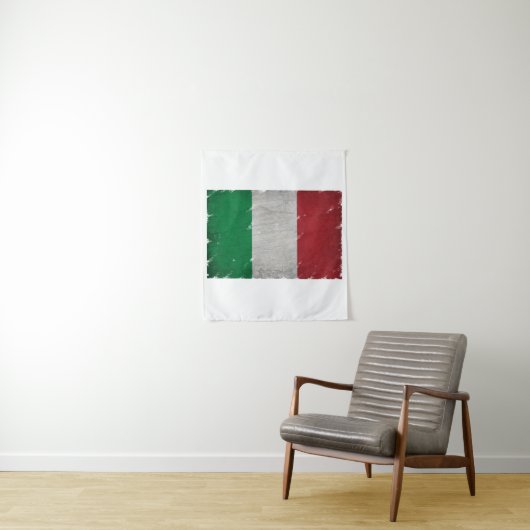 Tenture drapeau de l'Italie (En situation)