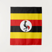 Tenture Drapeau de l'Ouganda (Devant)