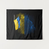 Tenture Drapeau de l'Ukraine (Devant (Horizontal))