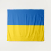 Tenture Drapeau de l'Ukraine (Devant (Horizontal))