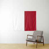 Tenture Drapeau de Monaco (En situation (horizontale))