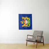 Tenture Drapeau de mouvement d'autonomie de Hong Kong - (En situation)