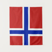 Tenture Drapeau de Norvège Petit scandinave (Devant)