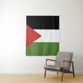Tenture Drapeau de Palestine (En situation)