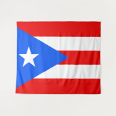 Tenture Drapeau de Porto Rico (Devant (Horizontal))