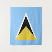 Tenture Drapeau de Sainte-Lucie (Devant)