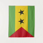 Tenture Drapeau de Sao Tomé-et-Principe (Devant)