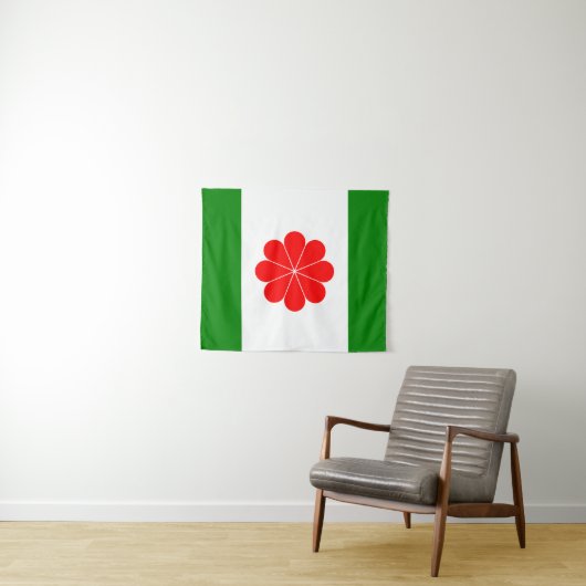 Tenture Drapeau de Taïwan indépendant - 臺灣獨立運動 - 台灣獨立運動 (En situation (horizontale))