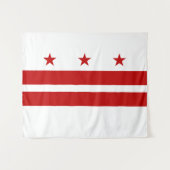 Tenture Drapeau de Washington DC (Devant (Horizontal))