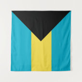 Tenture Drapeau des Bahamas (Devant (Horizontal))