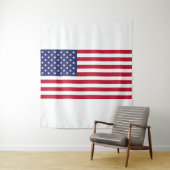 Tenture Drapeau des États-Unis d'Amérique (En situation)