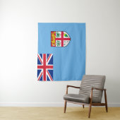 Tenture Drapeau des Fidji (En situation)